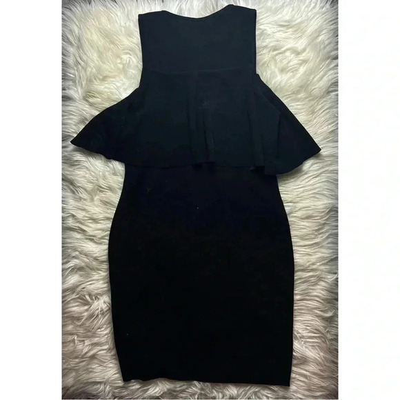 Black Zara Peplum Dress - Picture 2 of 3